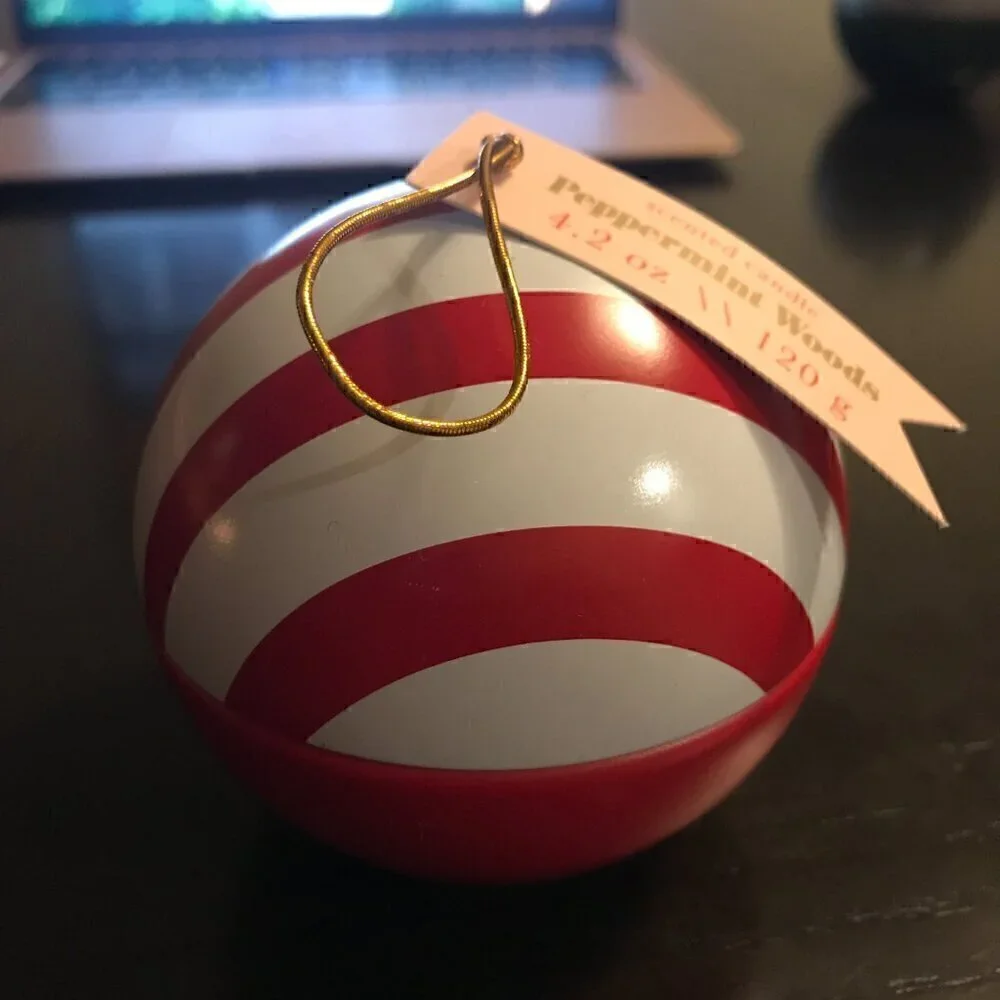 NEW Target Bullseye Playground Peppermint Woods Ornament Candles